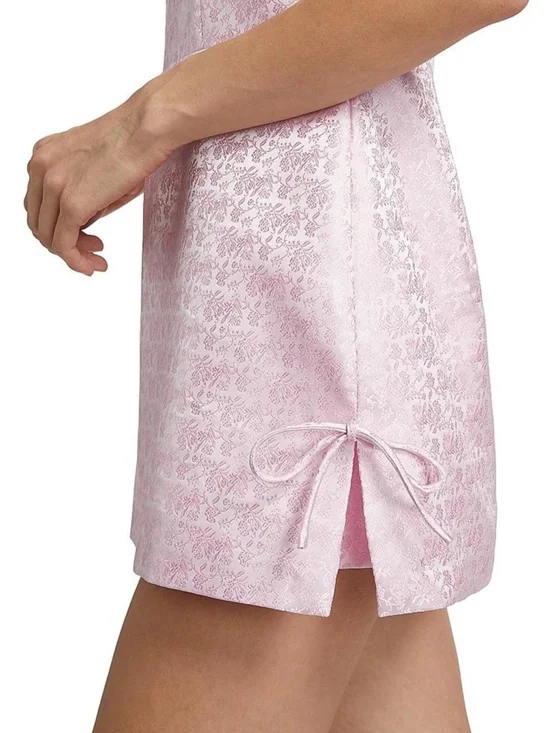 NWT Amanda Uprichard Avelina Floral Brocade Skort Romper in Lotus - Size Small - Picture 6 of 16